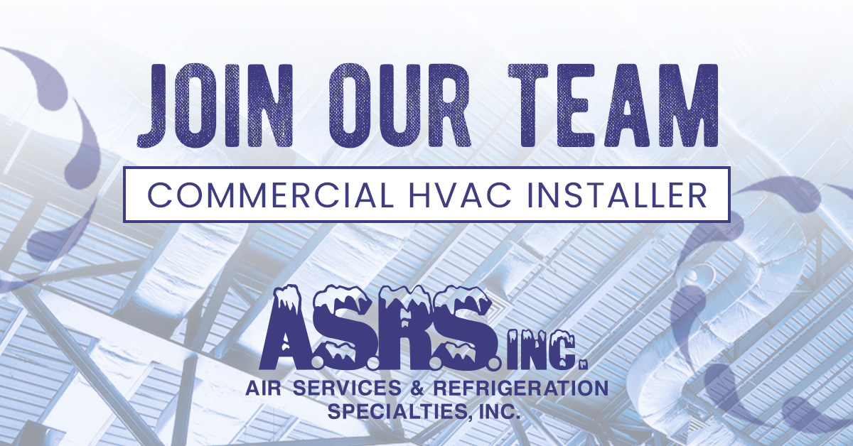 Commercial HVAC Installer | HVAC Technician Job Opening | ASRS, Inc Savannah, GA