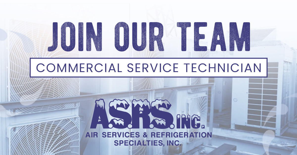 Commercial HVAC Service Technician Jobs | A.S.R.S., Inc. Savannah, GA